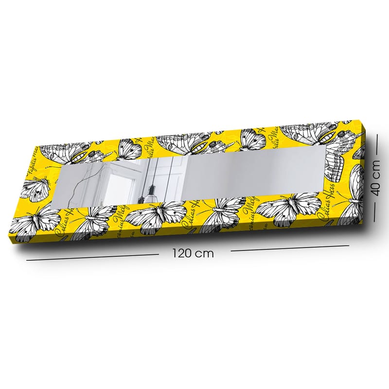 Koristepeili 40x120 cm - Monivärinen - Sisustustuotteet - Peili - Eteispeili