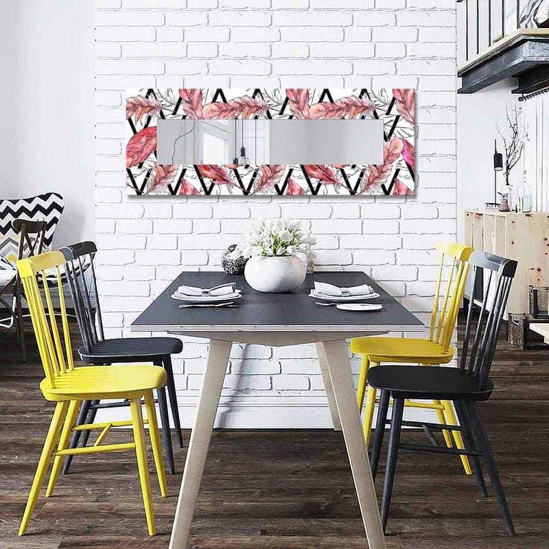 Koristepeili 40x120 cm - Monivärinen - Sisustustuotteet - Peili - Eteispeili