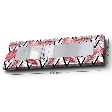 Koristepeili 40x120 cm - Monivärinen - Sisustustuotteet - Peili - Eteispeili