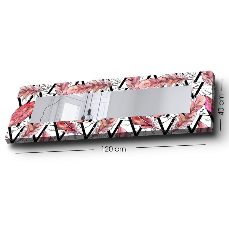 Koristepeili 40x120 cm - Monivärinen - Sisustustuotteet - Peili - Eteispeili