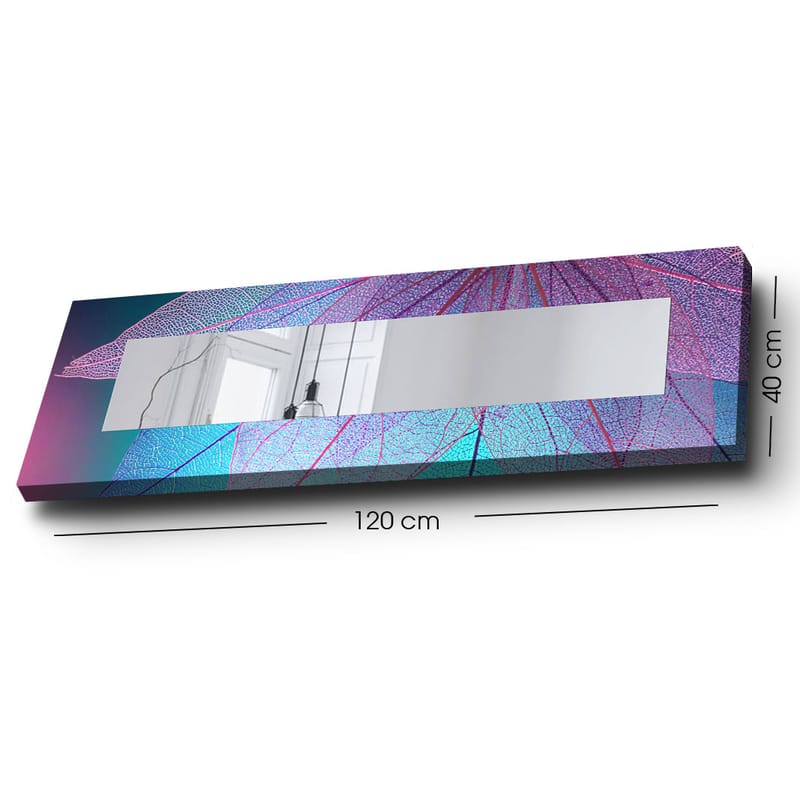 Koristepeili 40x120 cm - Monivärinen - Sisustustuotteet - Peili - Eteispeili