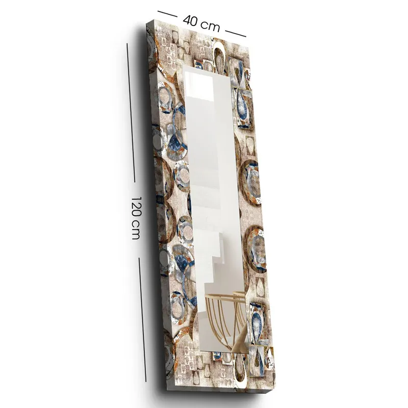 Koristepeili 40x120 cm - Monivärinen - Sisustustuotteet - Peili - Eteispeili