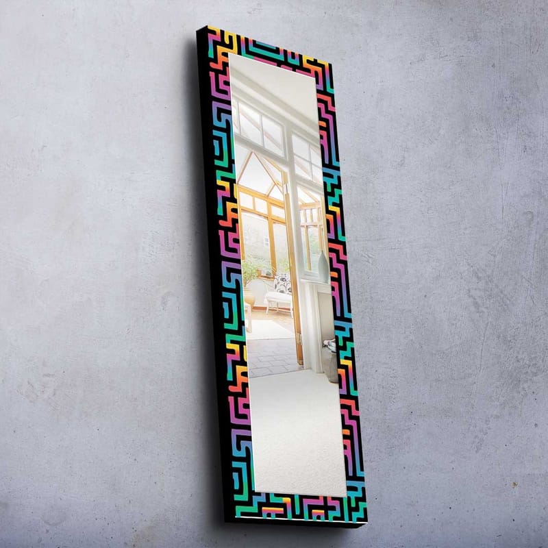 Koristepeili 40x120 cm, Monivärinen