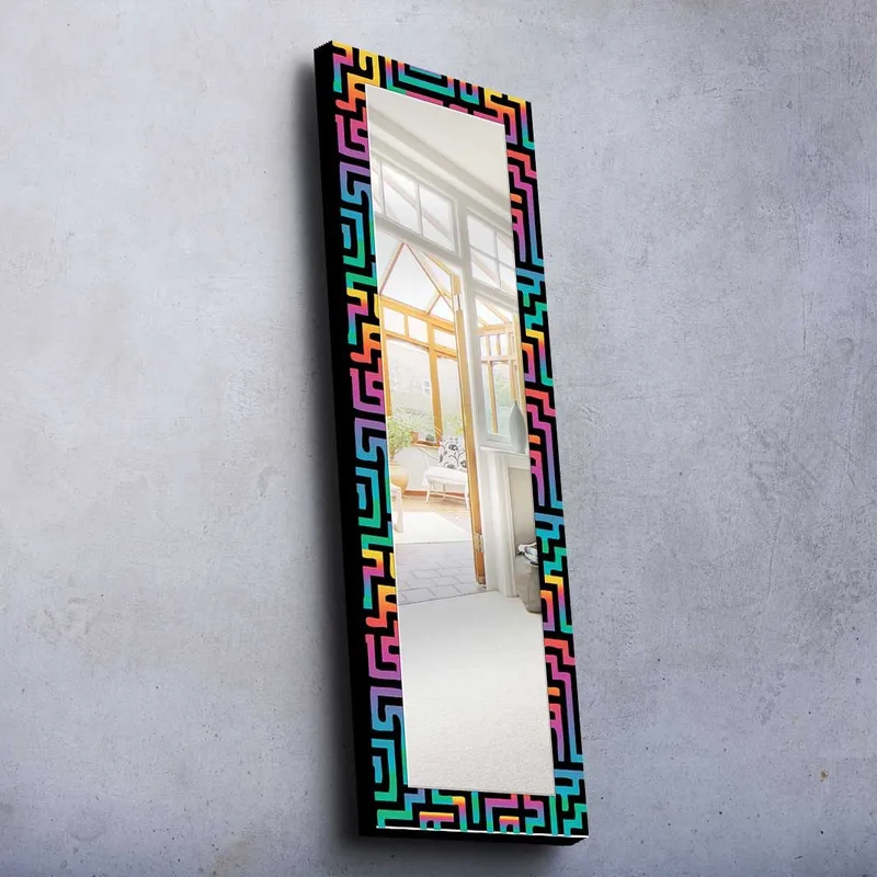 Koristepeili 40x120 cm, Monivärinen