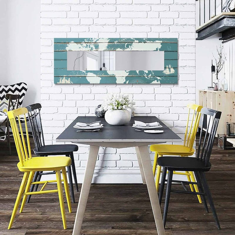 Koristepeili 40x120 cm - Monivärinen - Sisustustuotteet - Peili - Eteispeili