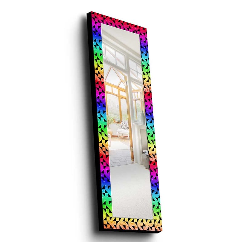 Koristepeili 40x120 cm - Monivärinen - Sisustustuotteet - Peili - Eteispeili