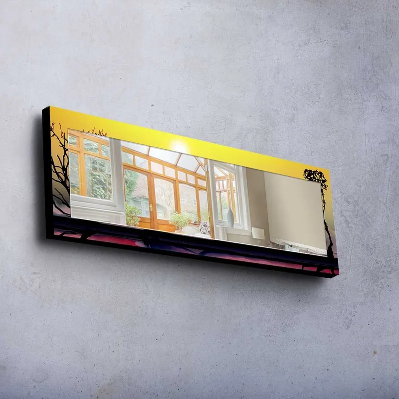 Koristepeili 40x120 cm - Monivärinen - Sisustustuotteet - Peili - Eteispeili