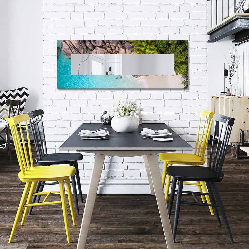 Koristepeili 40x120 cm - Monivärinen - Sisustustuotteet - Peili - Eteispeili