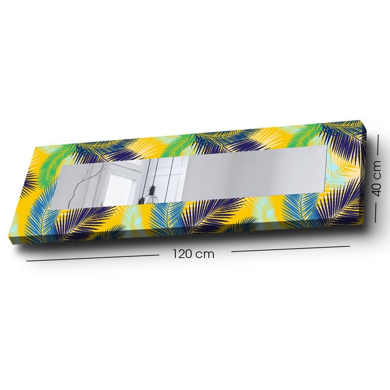 Koristepeili 40x120 cm - Monivärinen - Sisustustuotteet - Peili - Eteispeili