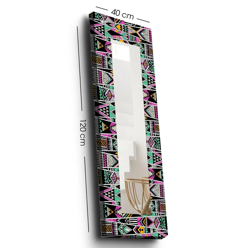 Koristepeili 40x120 cm - Monivärinen - Sisustustuotteet - Peili - Eteispeili