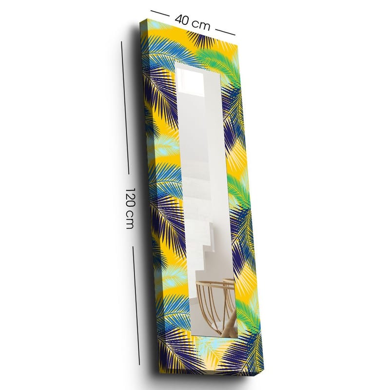 Koristepeili 40x120 cm - Monivärinen - Sisustustuotteet - Peili - Eteispeili