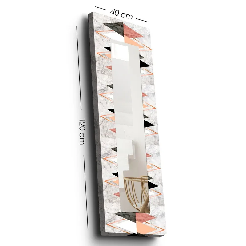 Koristepeili 40x120 cm - Monivärinen - Sisustustuotteet - Peili - Eteispeili