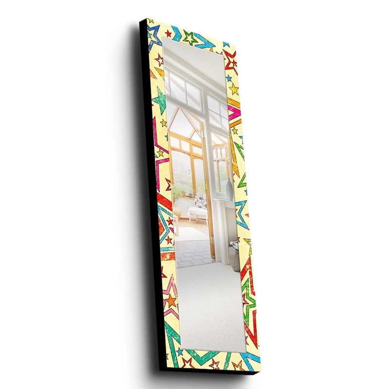 Koristepeili 40x120 cm - Monivärinen - Sisustustuotteet - Peili - Eteispeili