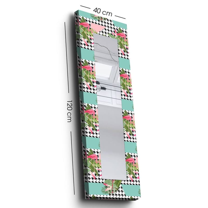 Koristepeili 40x120 cm - Monivärinen - Sisustustuotteet - Peili - Eteispeili