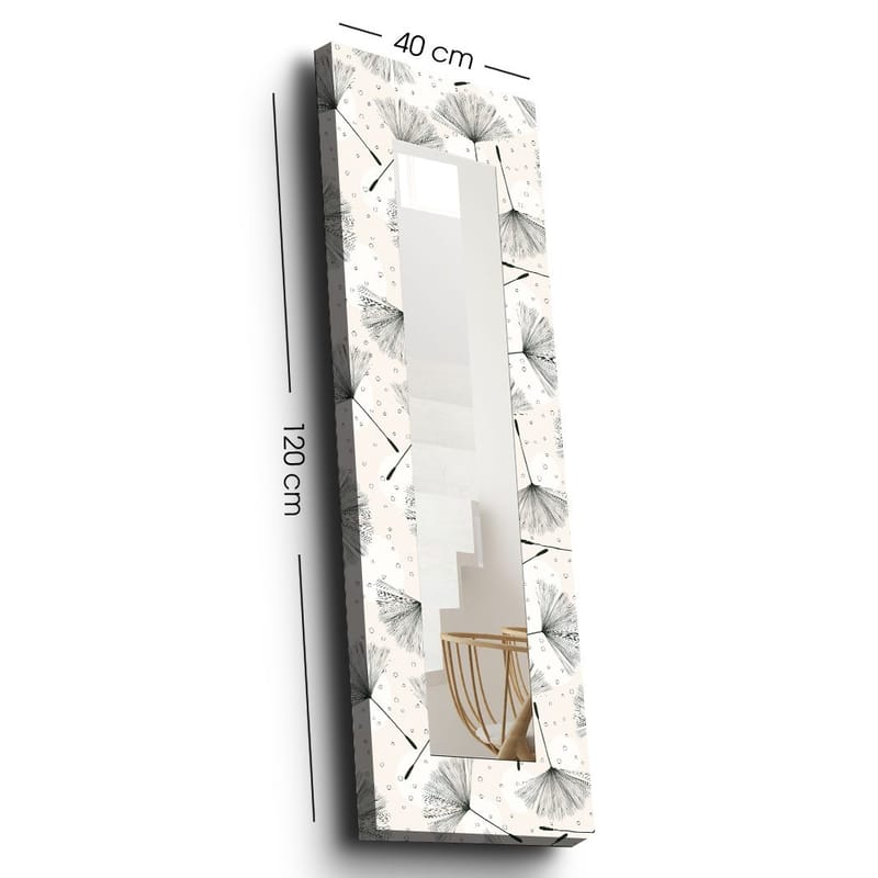 Koristepeili 40x120 cm - Monivärinen - Sisustustuotteet - Peili - Eteispeili