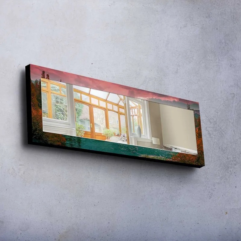 Koristepeili 40x120 cm - Monivärinen - Sisustustuotteet - Peili - Eteispeili