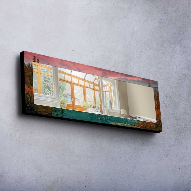 Koristepeili 40x120 cm - Monivärinen - Sisustustuotteet - Peili - Eteispeili