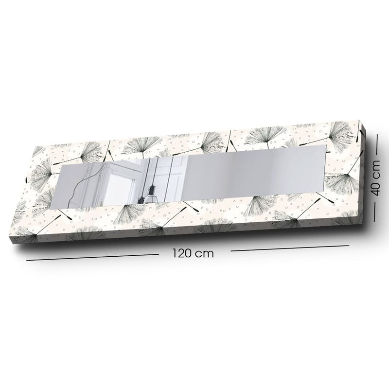 Koristepeili 40x120 cm - Monivärinen - Sisustustuotteet - Peili - Eteispeili