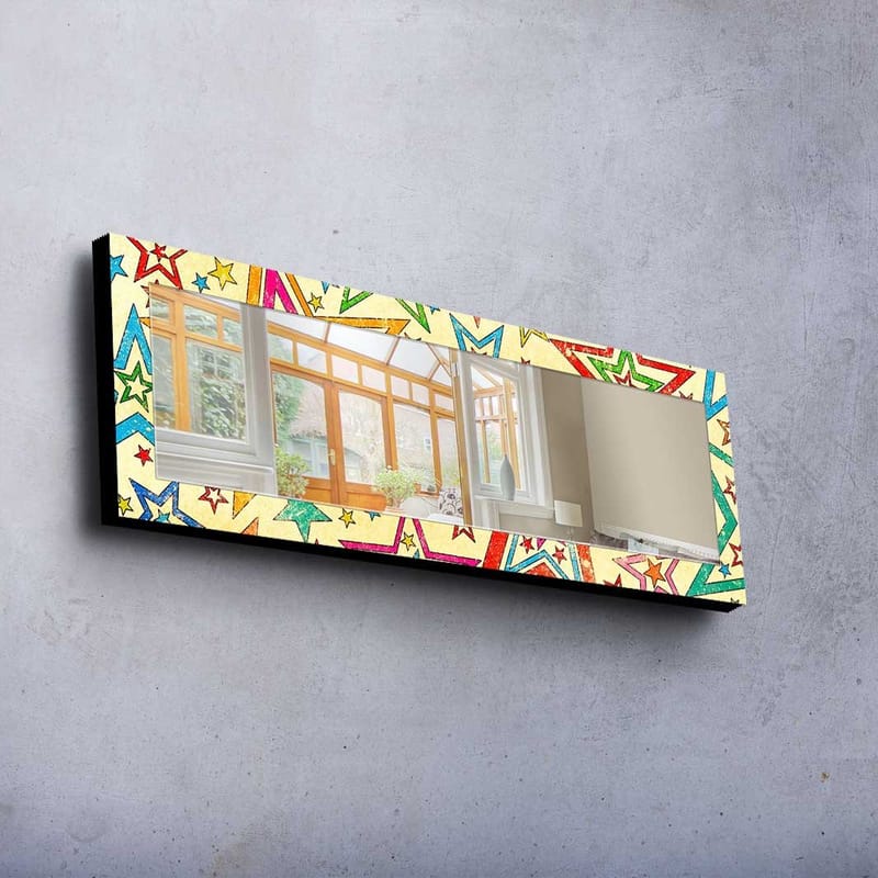 Koristepeili 40x120 cm - Monivärinen - Sisustustuotteet - Peili - Eteispeili