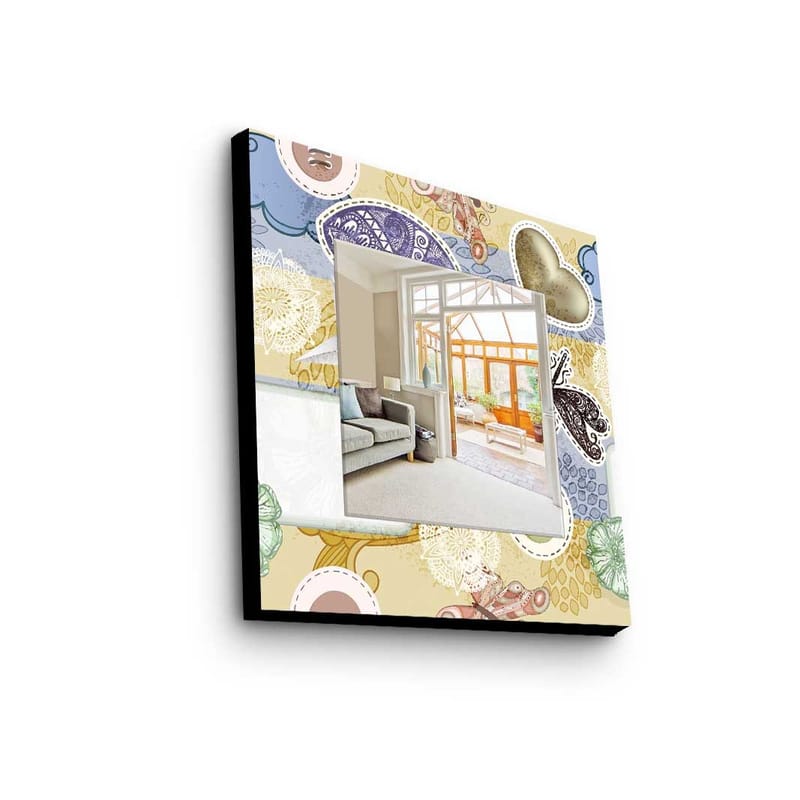 Koristepeili 50x50 cm, Monivärinen