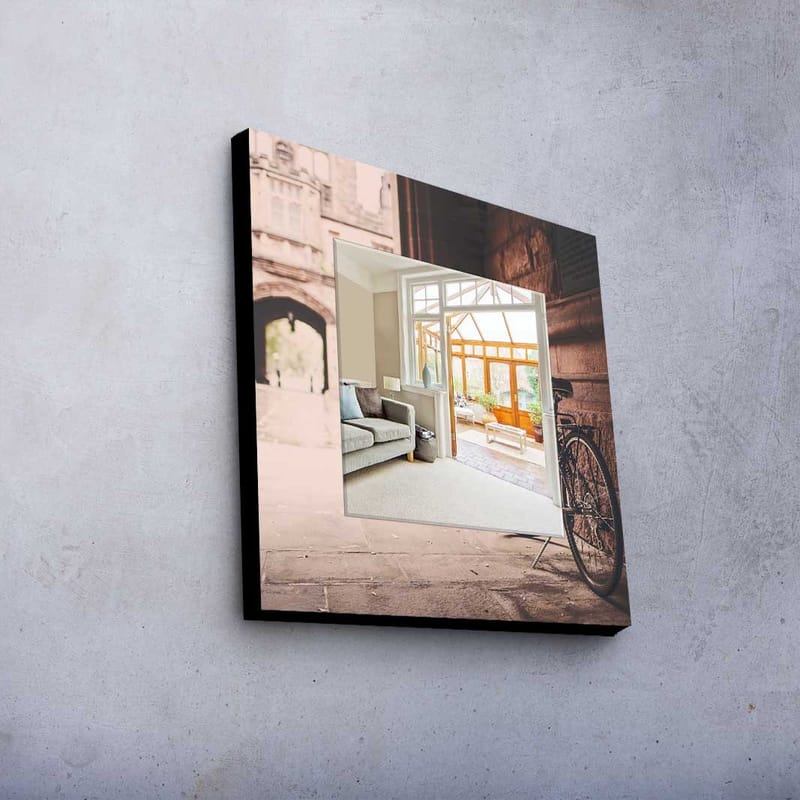 Koristepeili 50x50 cm - Monivärinen - Sisustustuotteet - Peili - Eteispeili