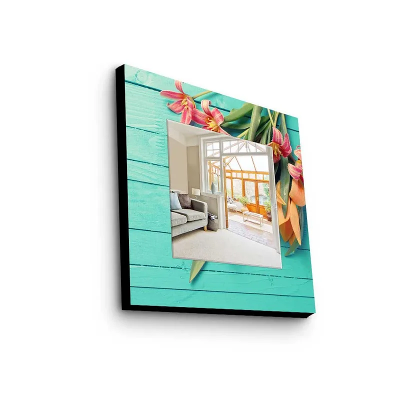 Koristepeili 50x50 cm, Monivärinen