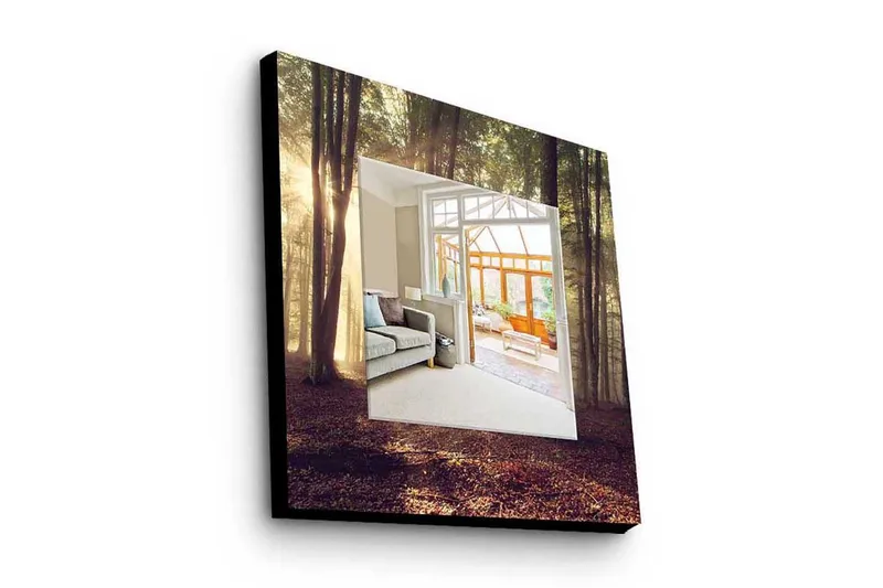 Koristepeili 50x50 cm, Monivärinen