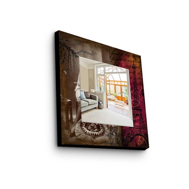 Koristepeili 50x50 cm - Monivärinen - Sisustustuotteet - Peili - Eteispeili