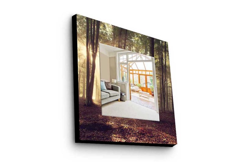 Koristepeili 50x50 cm - Monivärinen - Sisustustuotteet - Peili - Eteispeili