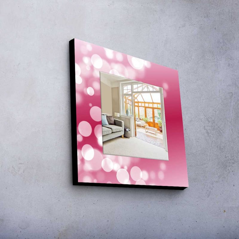 Koristepeili 50x50 cm - Monivärinen - Sisustustuotteet - Peili - Eteispeili