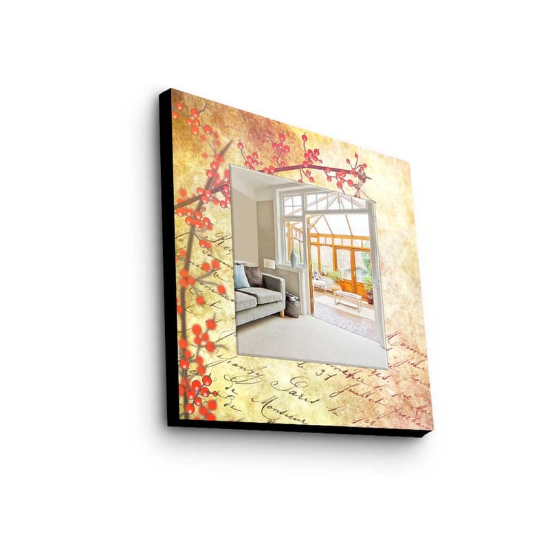 Koristepeili 50x50 cm - Monivärinen - Sisustustuotteet - Peili - Eteispeili