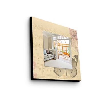 Koristepeili 50x50 cm - Monivärinen - Sisustustuotteet - Peili - Eteispeili