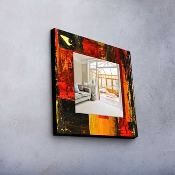 Koristepeili 50x50 cm - Monivärinen - Sisustustuotteet - Peili - Eteispeili