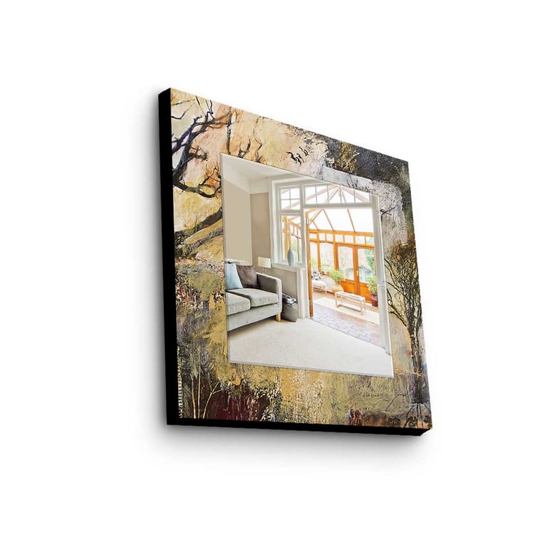 Koristepeili 50x50 cm - Monivärinen - Sisustustuotteet - Peili - Eteispeili