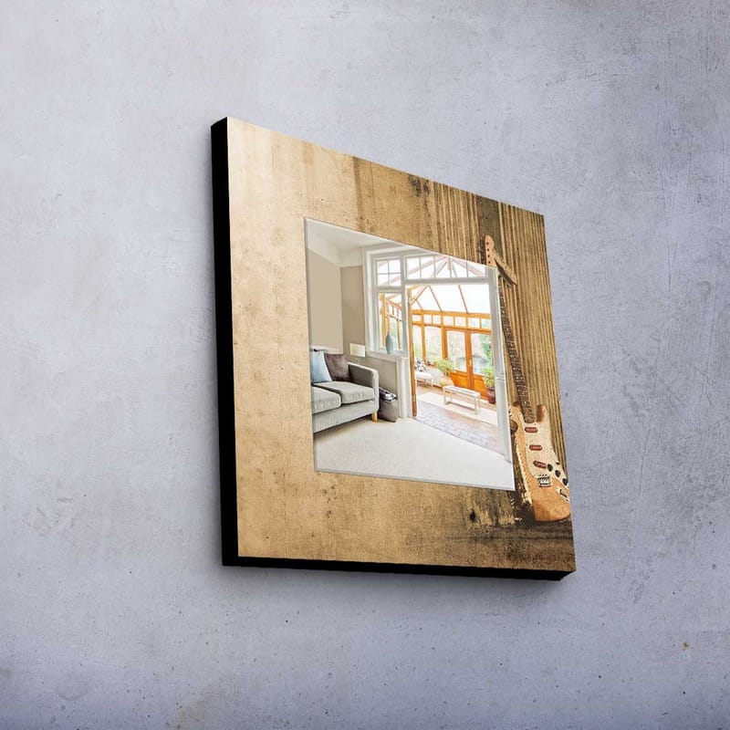 Koristepeili 50x50 cm - Monivärinen - Sisustustuotteet - Peili - Eteispeili