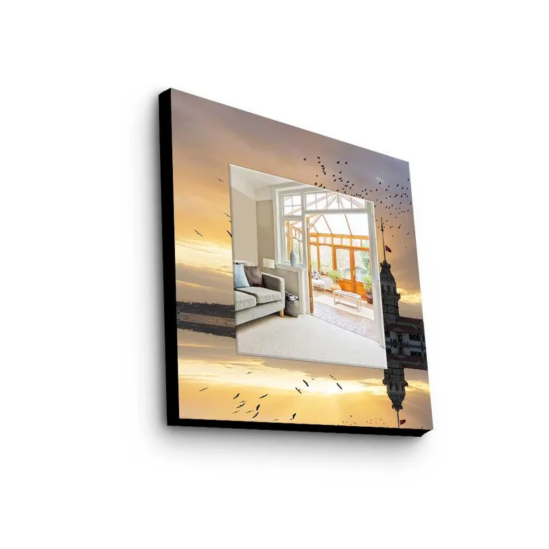 Koristepeili 50x50 cm, Monivärinen