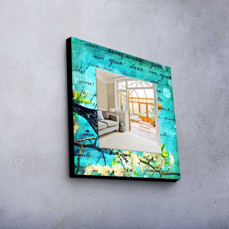 Koristepeili 50x50 cm - Monivärinen - Sisustustuotteet - Peili - Eteispeili