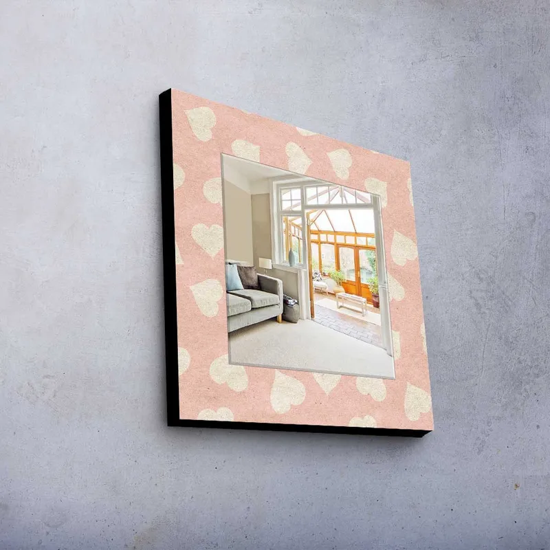 Koristepeili 50x50 cm - Monivärinen - Sisustustuotteet - Peili - Eteispeili