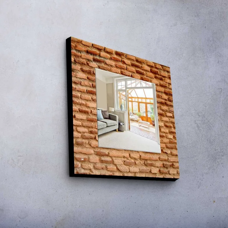 Koristepeili 50x50 cm - Monivärinen - Sisustustuotteet - Peili - Eteispeili