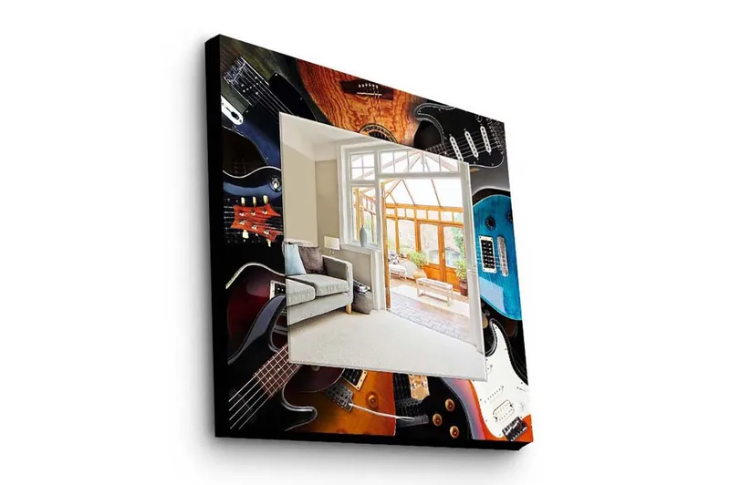 Koristepeili 50x50 cm, Monivärinen