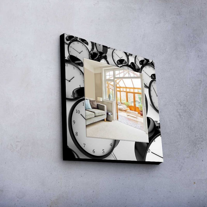 Koristepeili 50x50 cm - Monivärinen - Sisustustuotteet - Peili - Eteispeili