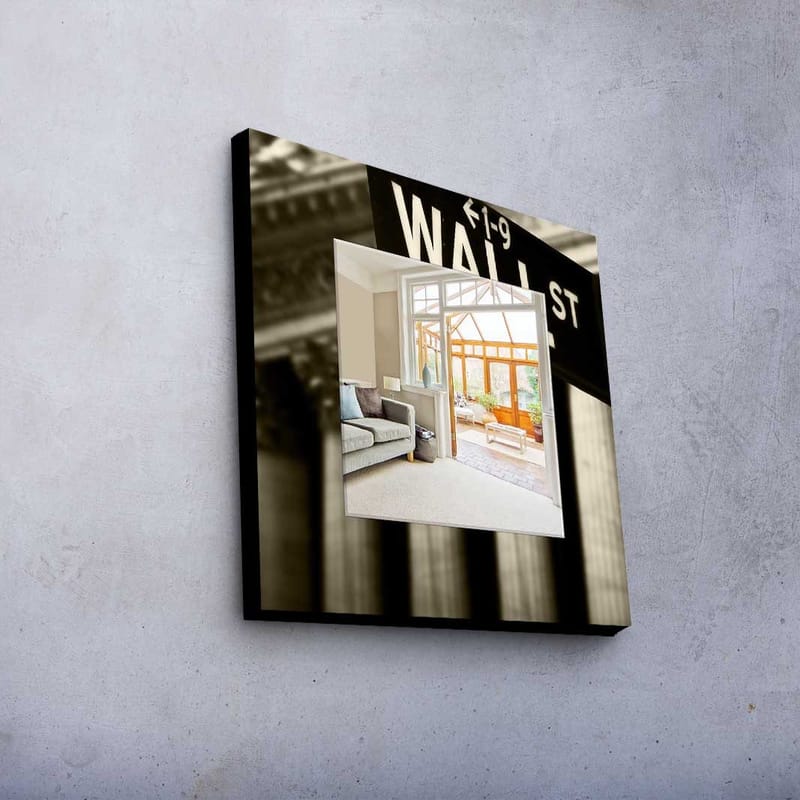 Koristepeili 50x50 cm - Monivärinen - Sisustustuotteet - Peili - Eteispeili