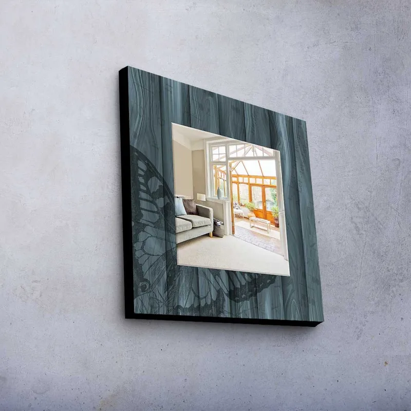 Koristepeili 50x50 cm - Monivärinen - Sisustustuotteet - Peili - Eteispeili