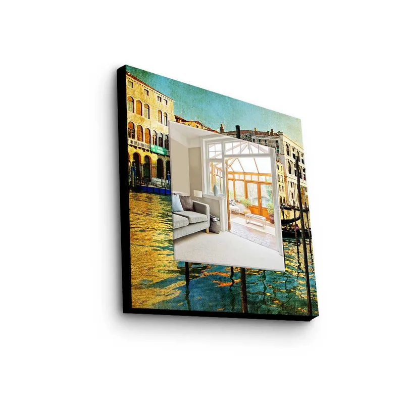 Koristepeili 50x50 cm, Monivärinen