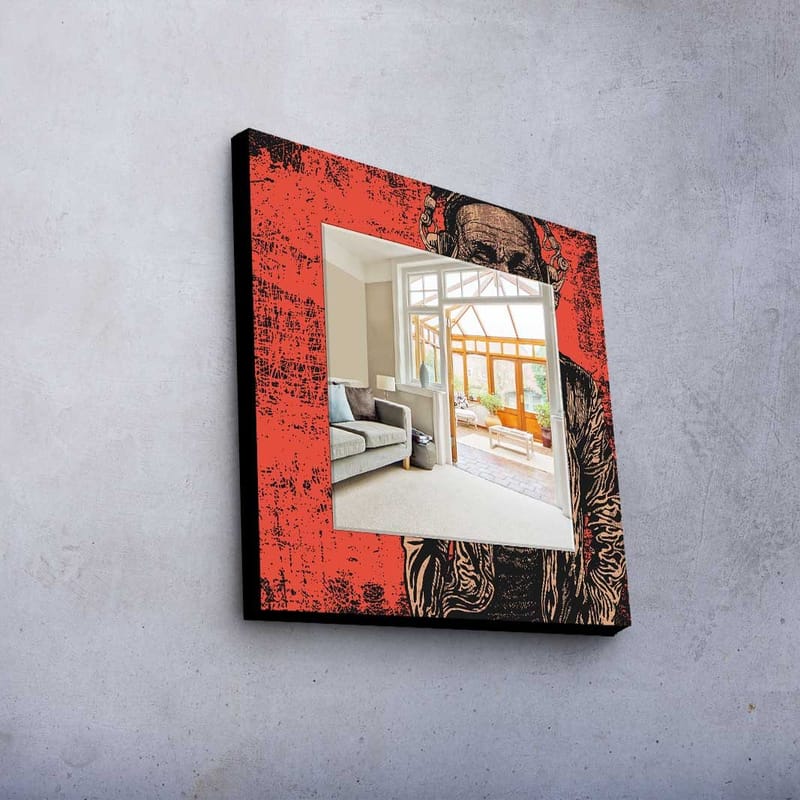 Koristepeili 50x50 cm - Monivärinen - Sisustustuotteet - Peili - Eteispeili