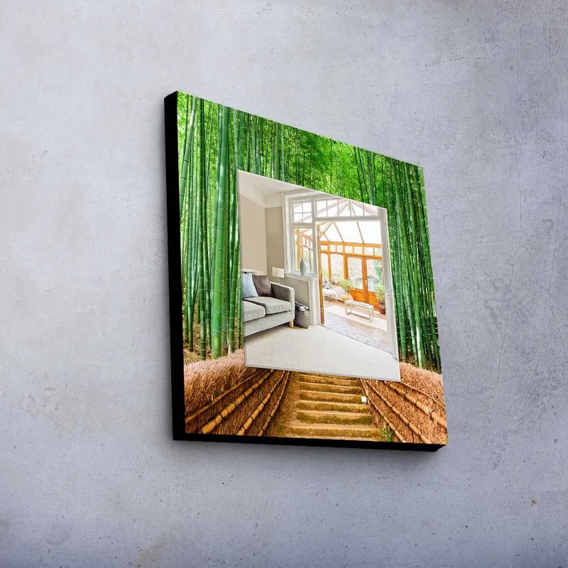 Koristepeili 50x50 cm - Monivärinen - Sisustustuotteet - Peili - Eteispeili