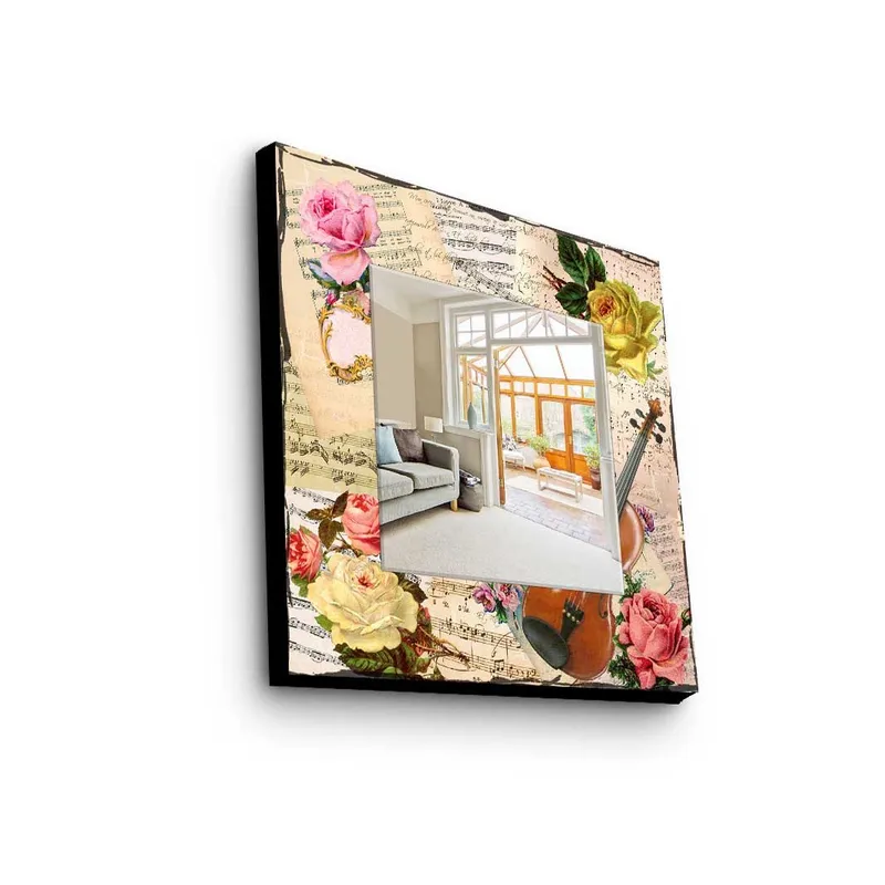 Koristepeili 50x50 cm - Monivärinen - Sisustustuotteet - Peili - Eteispeili