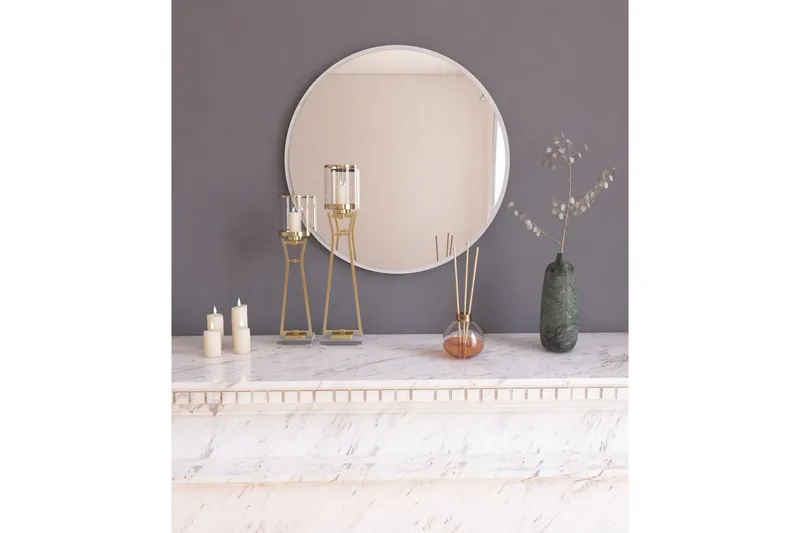 Peili Buhem 60 cm Pyöreä, Valkoinen