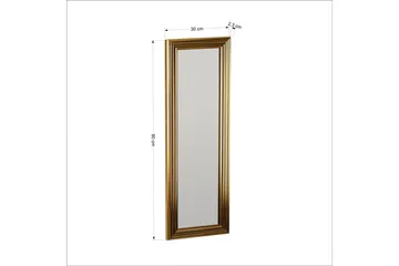 Peili Ovea 30 cm Suorakaide - Kulta - Sisustustuotteet - Peili - Eteispeili
