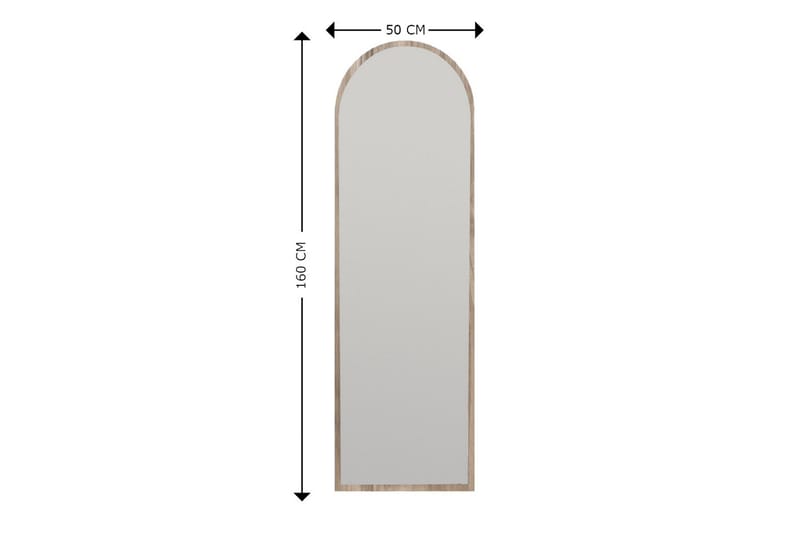 Peili Rusele 50 cm Suorakaide - Pähkinäpuu - Sisustustuotteet - Peili - Eteispeili